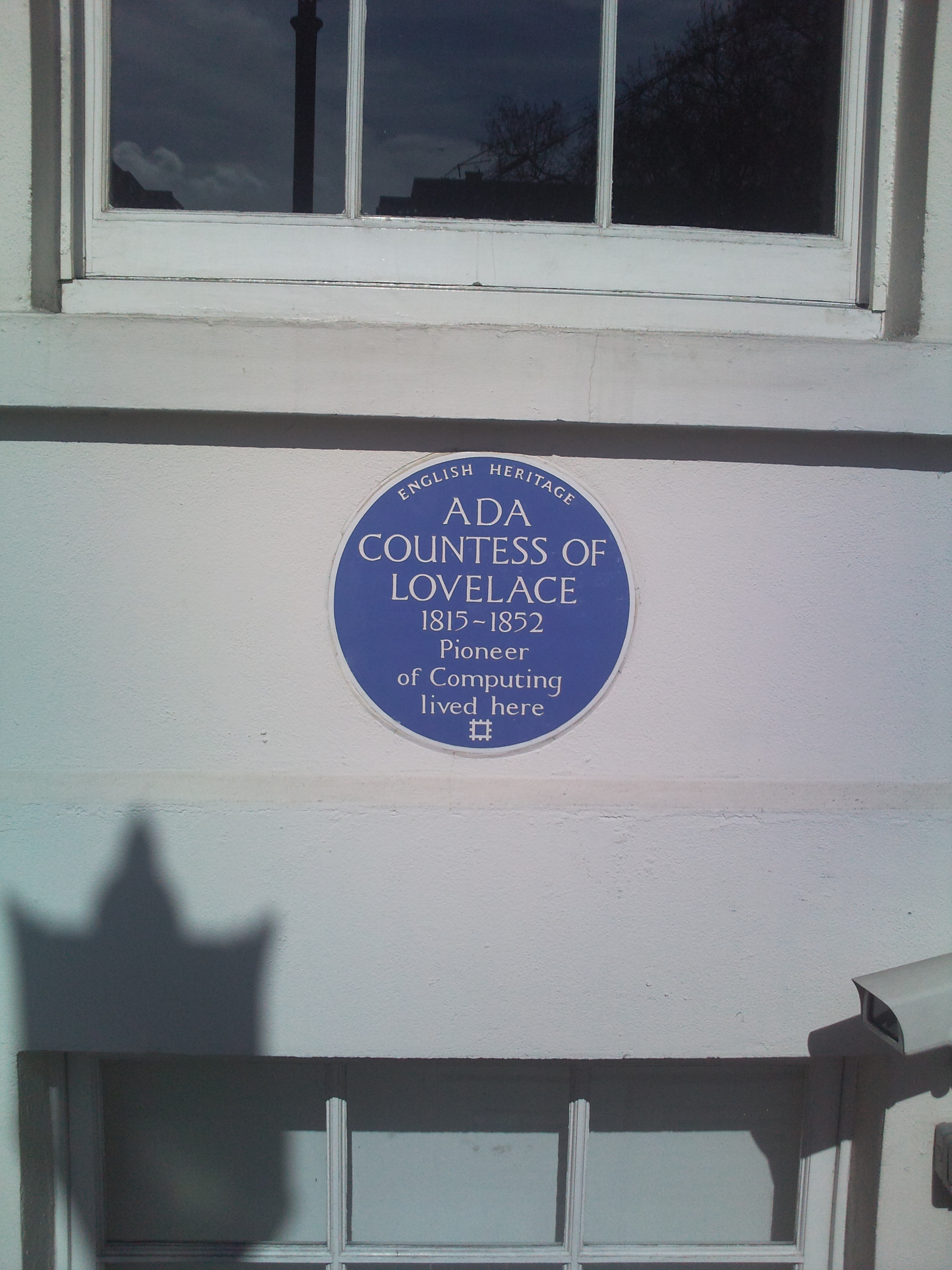 Blue plaque for Ada Lovelace in St James's Square