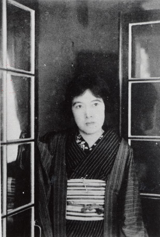 Portrait or photograph of Akiko Yosano: Japanese poet/writer Akiko Yosano ( 与謝野晶子 , 1878–1942)
