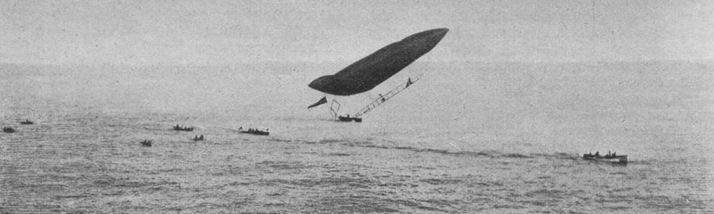Portrait or photograph of Alberto Santos-Dumont: The accident of Santos Dumont No 6 near Monaco.