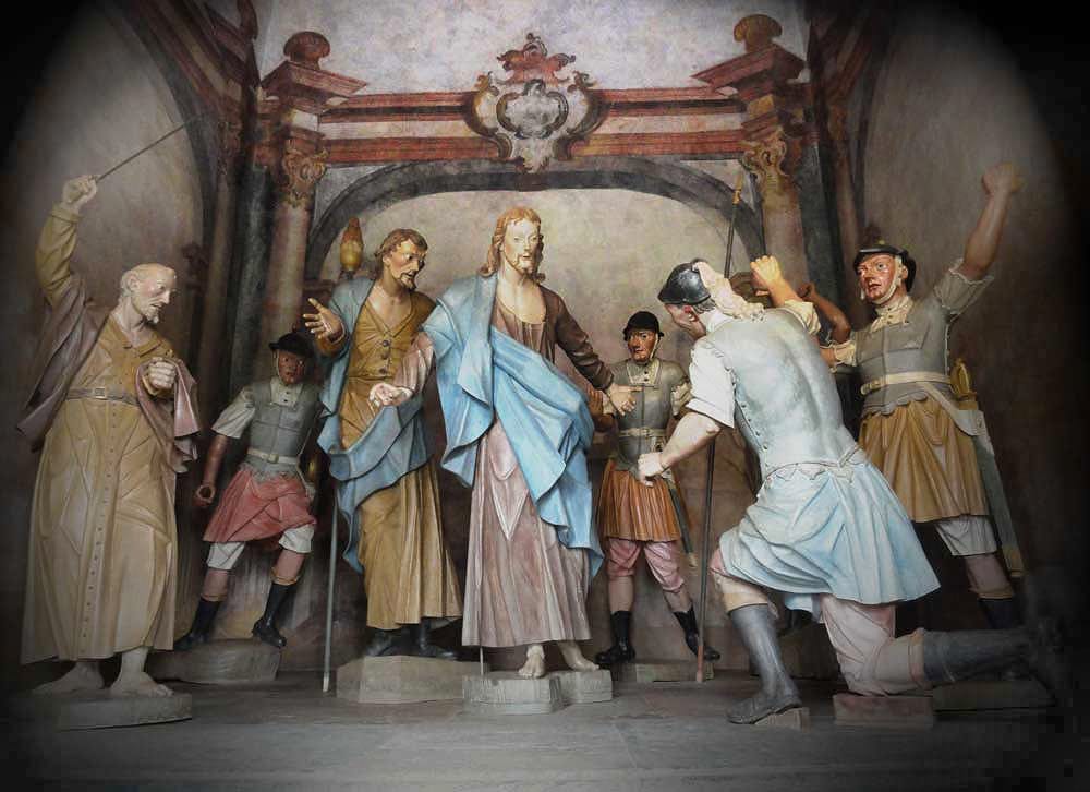 Portrait or photograph of Aleijadinho: cena da prisão de Jesus, de Aleijadinho, no Santuário de Congonhas