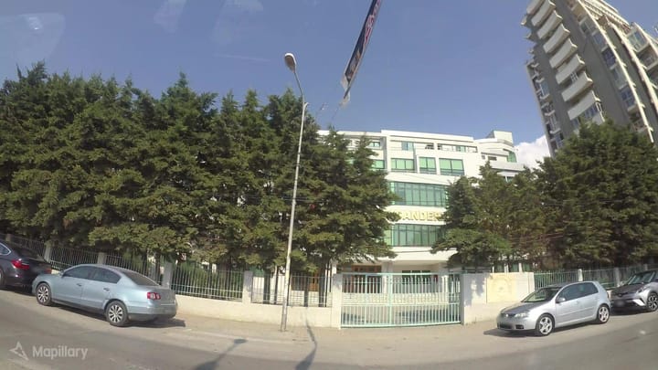 Portrait or photograph of Aleksandër Moisiu: Main building of the University of Durrës in Curilla
