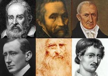 Portrait or photograph of Alessandro Volta: Pictures are public domain taken from Wikimedia. Galileo Galilei, Michelangelo, Alessandro Volta, Guglielmo Marconi,
