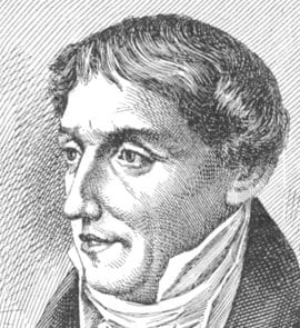 Portrait or photograph of Alessandro Volta: Portrait of Alessandro Volta, from Practical Physics, Millikan and Gale, 1920.