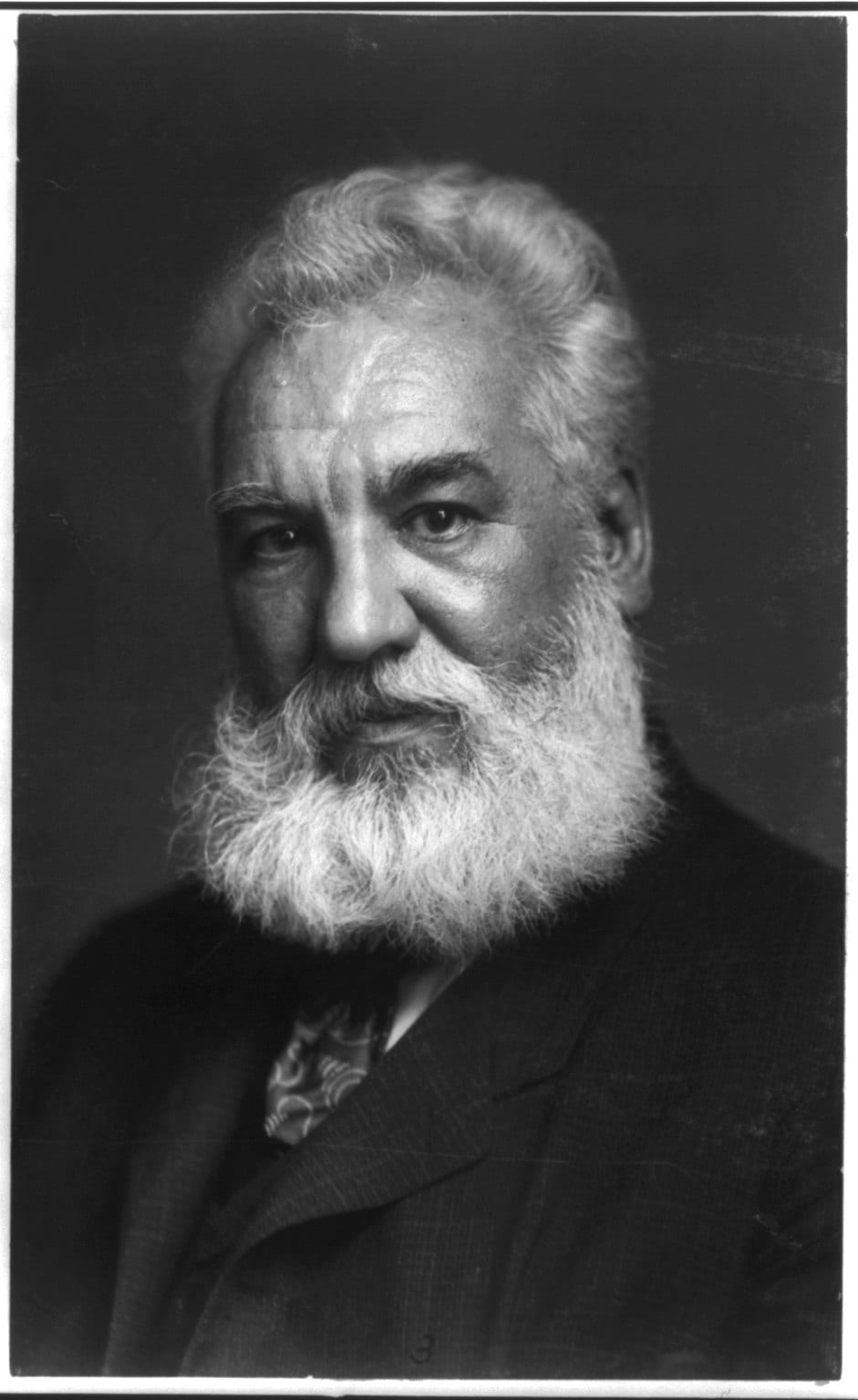 Portrait or photograph of Alexander Graham Bell: Title: Alexander Graham Bell Abstract/medium: 1 photographic print.