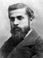 Portrait or photograph of Antoni Gaudi: Portrait photograph of Antoni Gaudí i Cornet .
