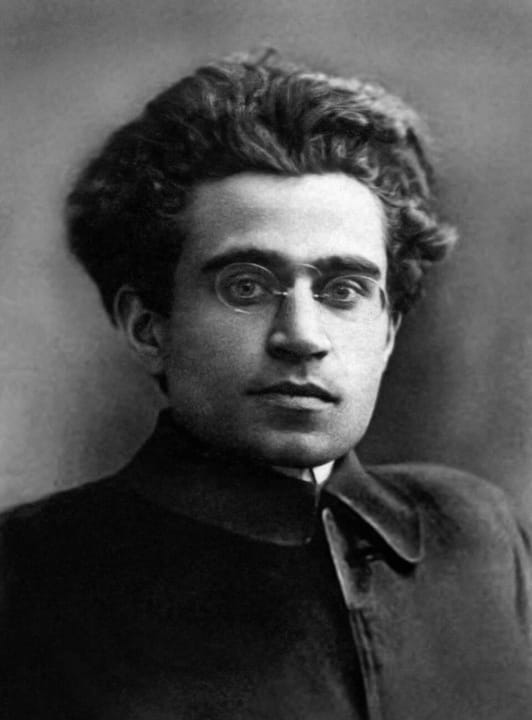 Portrait or photograph of Antonio Gramsci: Portrait of Antonio Gramsci around 30 in the early 20s