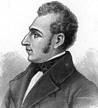 Portrait or photograph of Antonio Jose de Sucre: Engraving of Antonio José de Sucre by an American painter in 1902.
