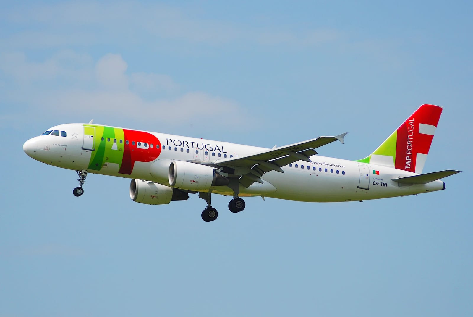 Portrait or photograph of Aquilino Ribeiro: This A320, named 'Aquilino Ribeiro', took its first flight on April 7, 1999 and was delivered to TP on May 20, 1999.