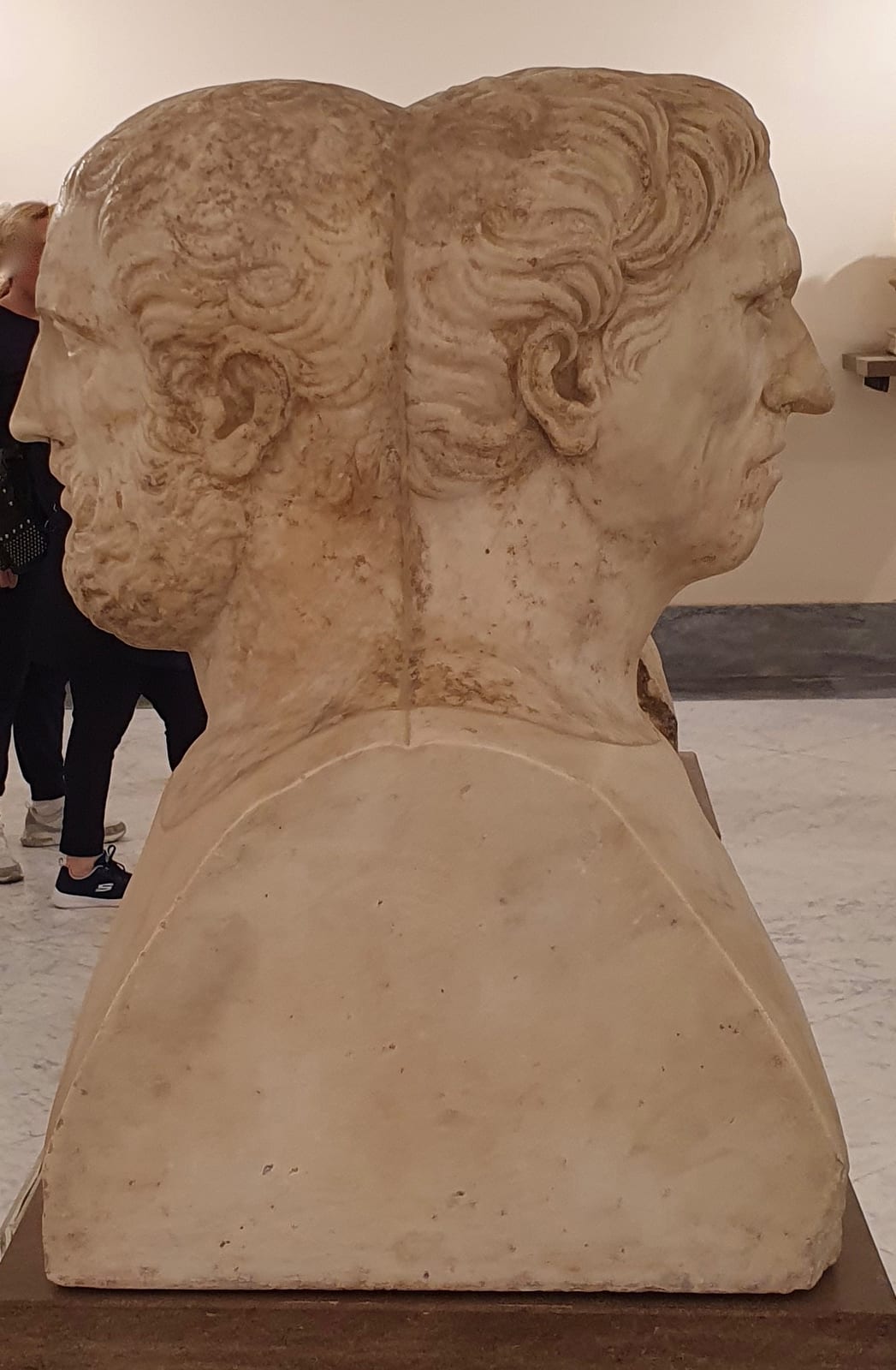 Portrait or photograph of Aristophanes: Double portrait herma of Terentius and Aristophanes