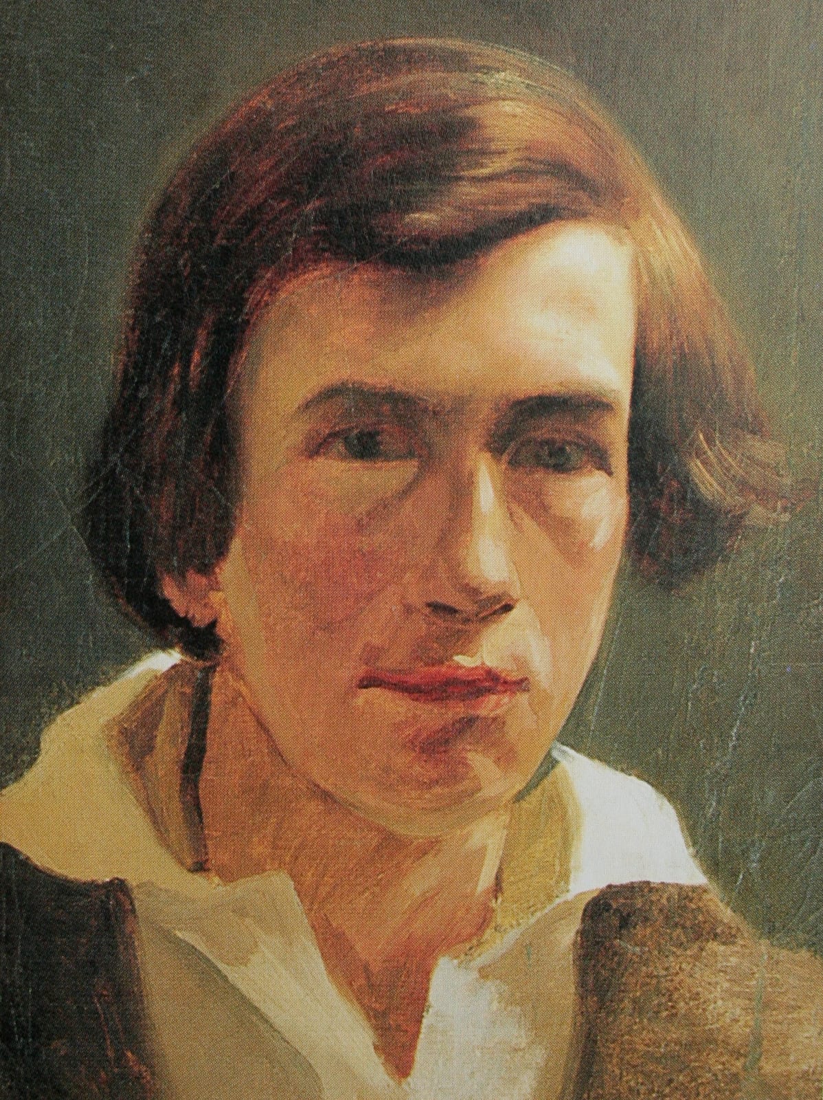 Portrait or photograph of Arnold Böcklin: Gemalt als Studienkopf während des gemeinsamen Aufenthalts an der Akademie in Düsseldorf Ende 1846 bis März 1847.