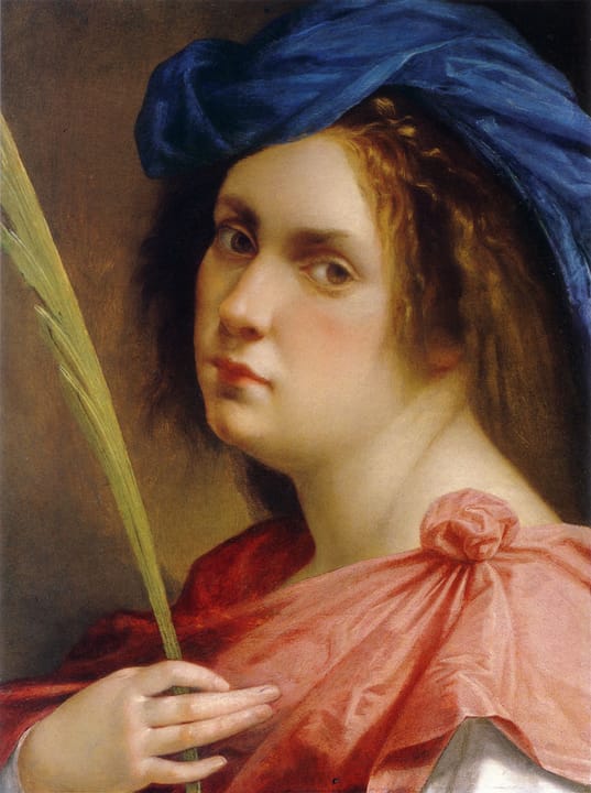 Portrait or photograph of Artemisia Gentileschi: Autoritratto come martire