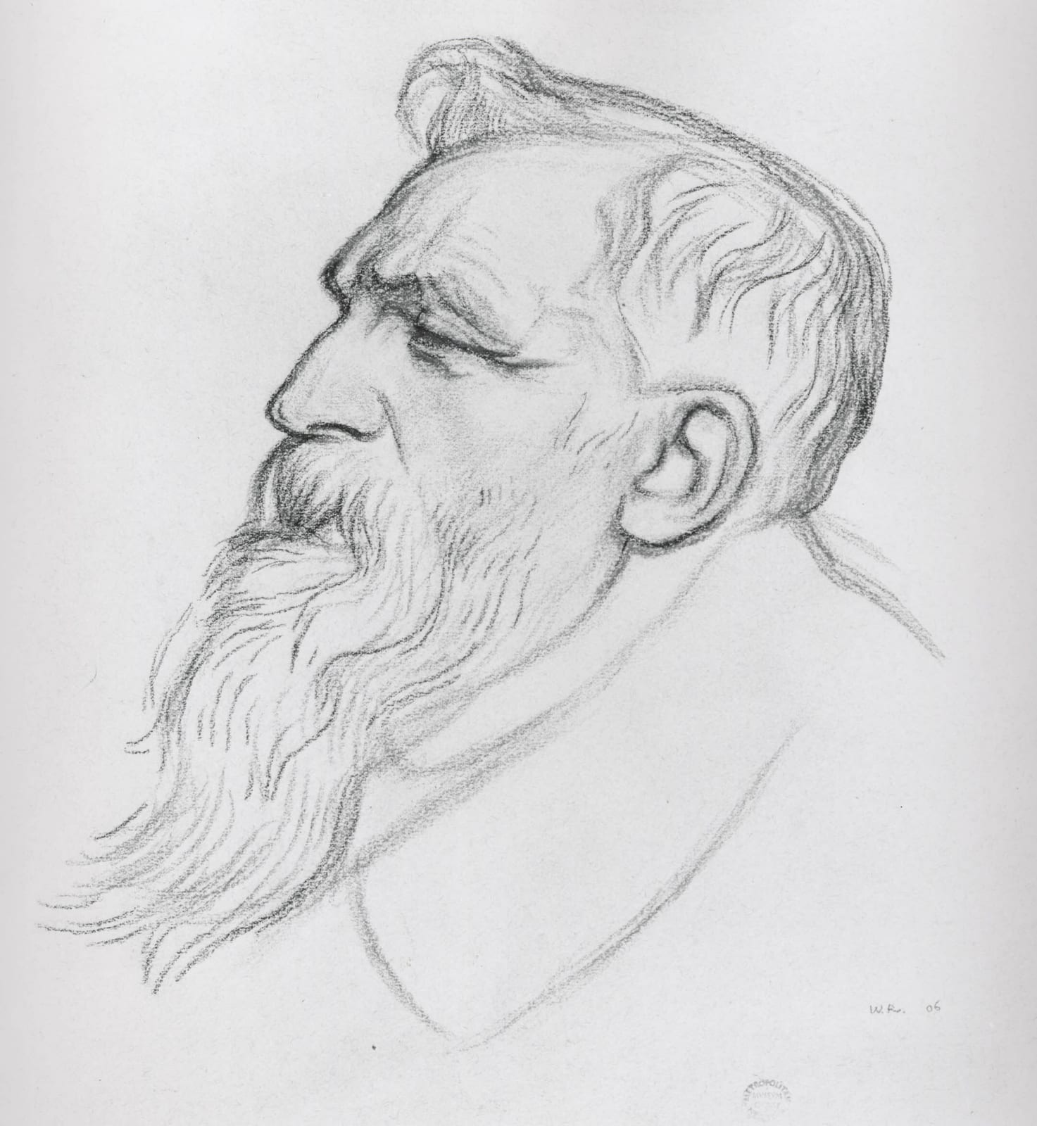 Portrait or photograph of Auguste Rodin: Drawing; Drawings