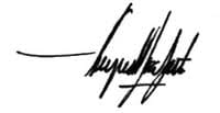 Portrait or photograph of Augusto Roa Bastos: Firma de Augusto Roa Bastos