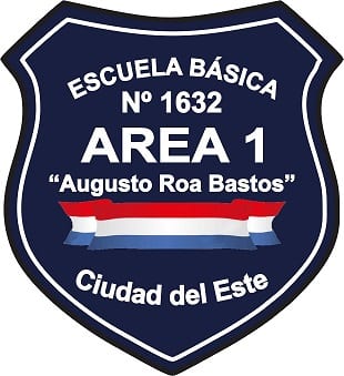 Portrait or photograph of Augusto Roa Bastos: Insignia de la Escuela Básica Nº 1632 Augusto Roa Bastos