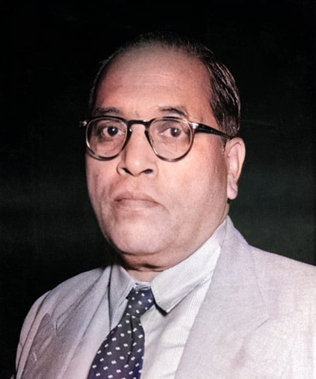 Portrait or photograph of B. R. Ambedkar: Babasaheb B. R. Ambedkar colorised picture