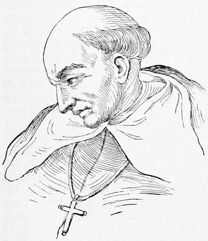 Portrait or photograph of Bartolome de las Casas: Portrait drawing of Spanish missionary Bartolomé de las Casas
