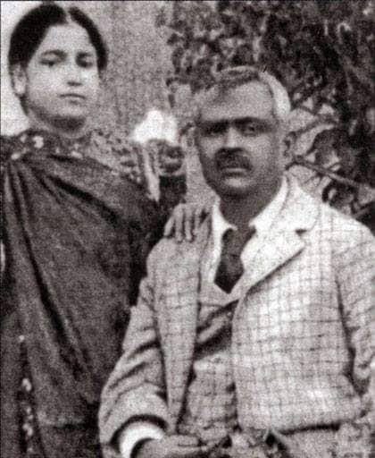 Portrait or photograph of Begum Rokeya: Begum Rokeya with her husband Sakhawat Hossain