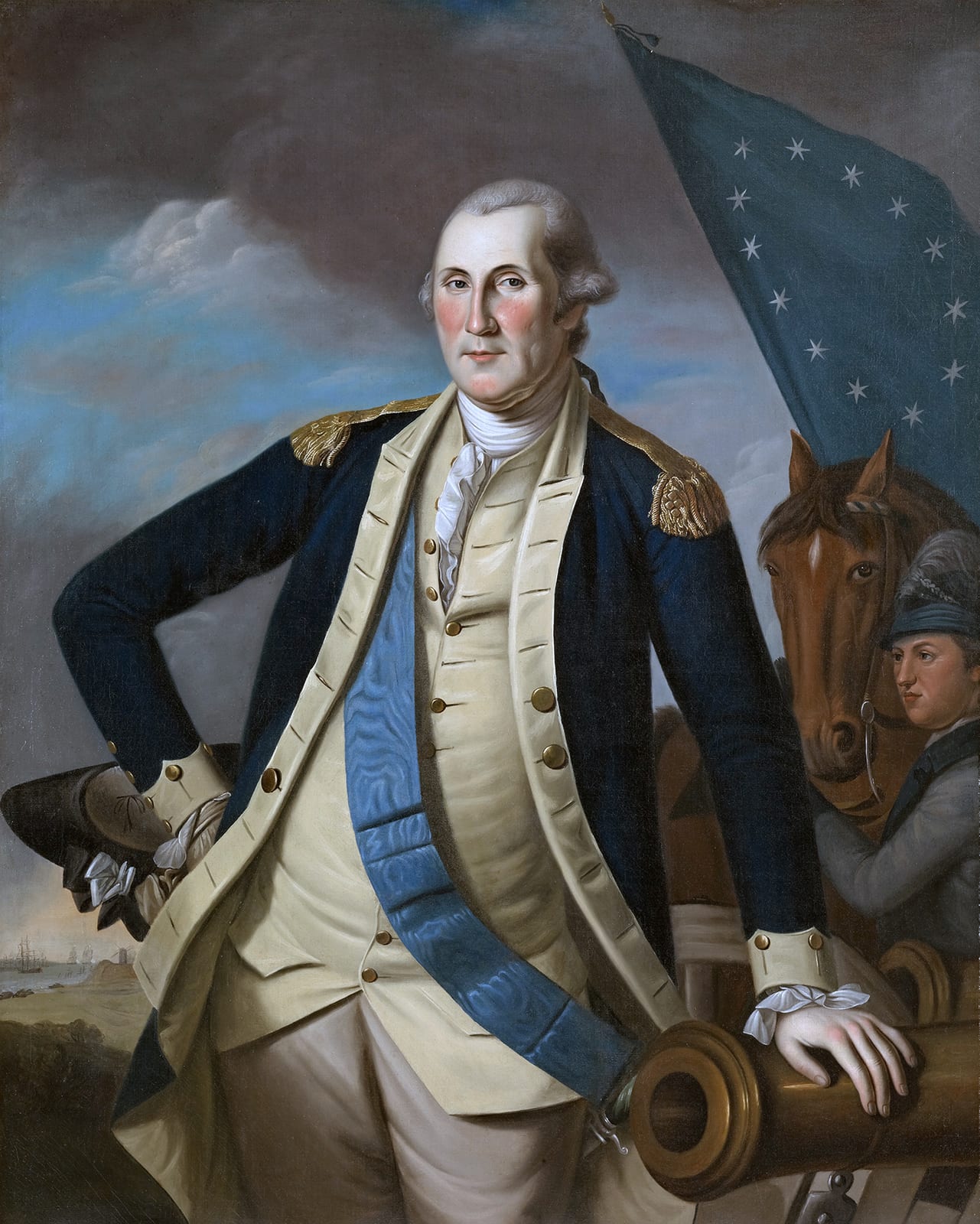 Image connected to Betsy Ross: 'George Washington' 1780-82 by Charles Willson Peale. Crystal Bridges Museum of American Art