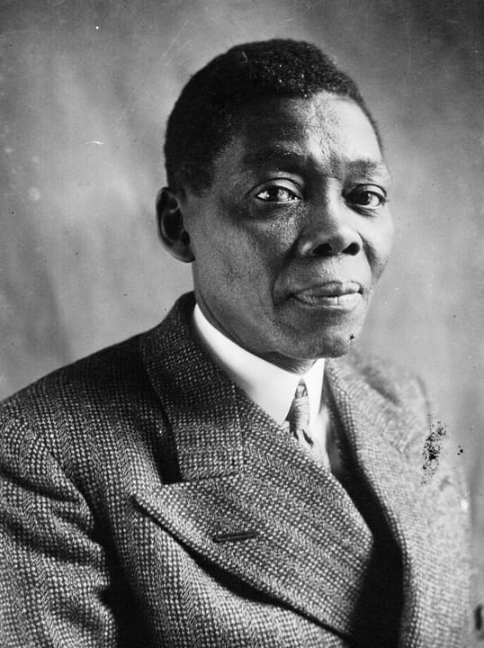 Portrait or photograph of Blaise Diagne: Portrait de M. Blaise Diagne, député du Sénégal : photographie de presse