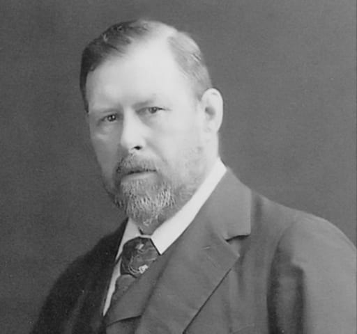 Portrait or photograph of Bram Stoker: Bram Stoker (1847-1912)