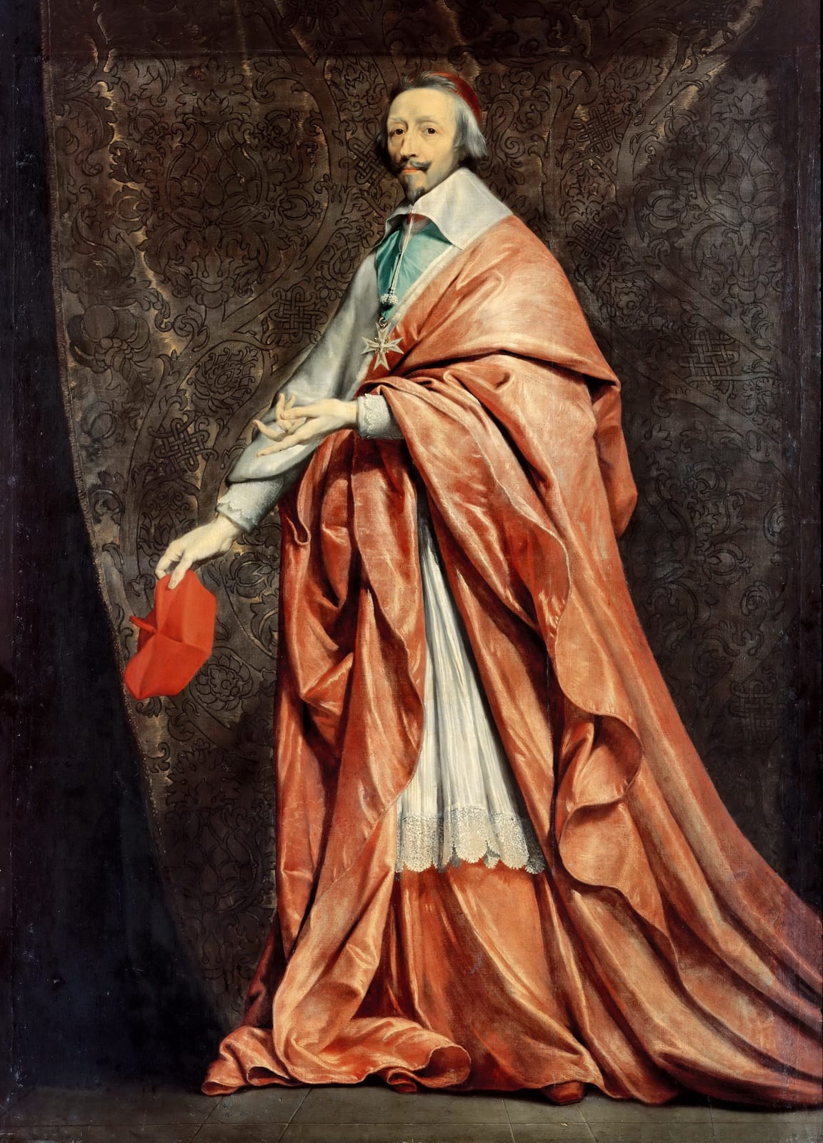 Portrait or photograph of Cardinal Richelieu: Philippe de Champaigne - Portrait de Cardinal Richelieu (Louvre)