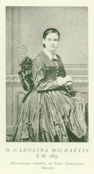 Portrait or photograph of Carolina Michaelis de Vasconcelos: Retrato de Carolina Michäelis de Vasconcelos (1867)