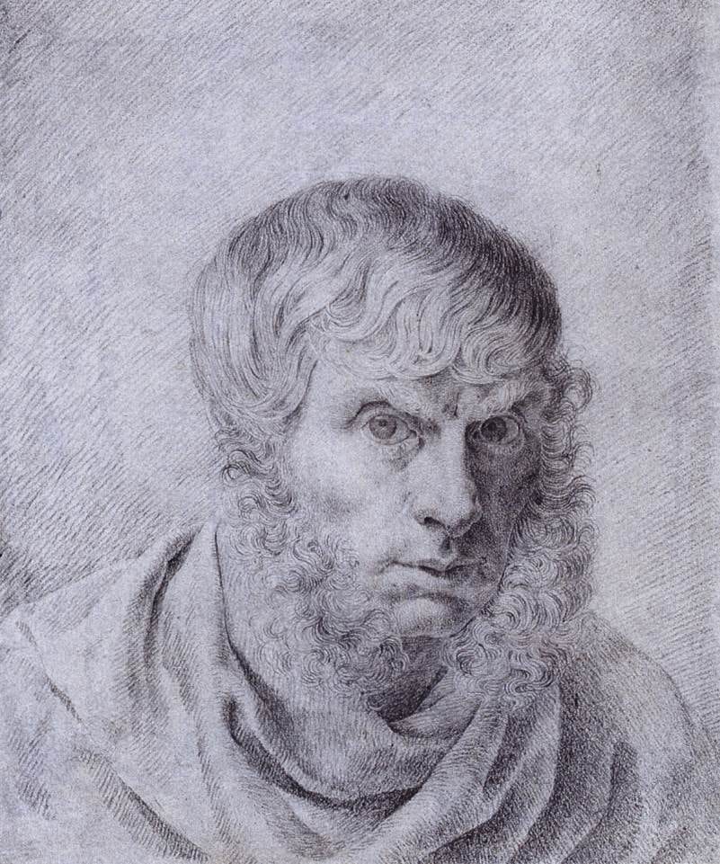 Portrait or photograph of Caspar David Friedrich: Caspar David Friedrich - Self-Portrait - WGA8298