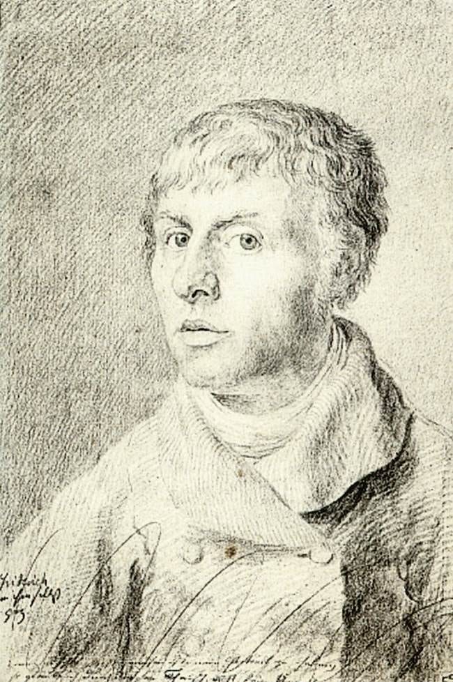 Portrait or photograph of Caspar David Friedrich: Caspar David Friedrich - Self-Portrait - WGA08291