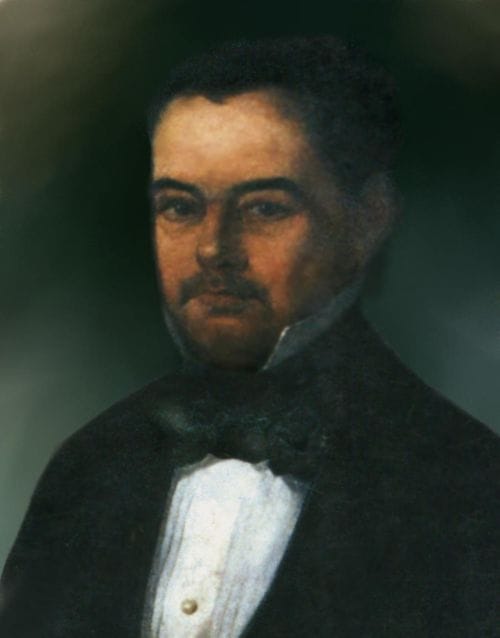 Portrait or photograph of Castro Alves: Pintura retratando o Major Silva Castro (vulgo Periquitão ) (5 de janeiro 1792- 21 de outubro 1844). José Antônio da Sil