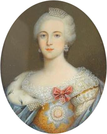 Portrait or photograph of Catherine the Great: So-called Portrait of Catherine II of Russia (1729-1796) with the Order of Saint Catherine