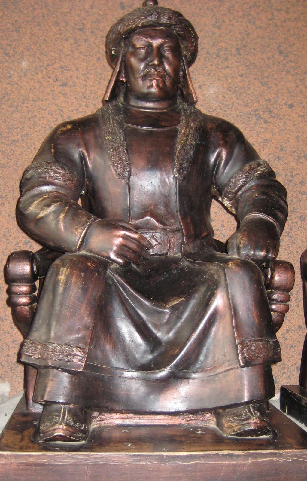 Portrait or photograph of Chagatai Khan: Tsagaatay's statue in Mongol palace, Gachuurt Mongolia