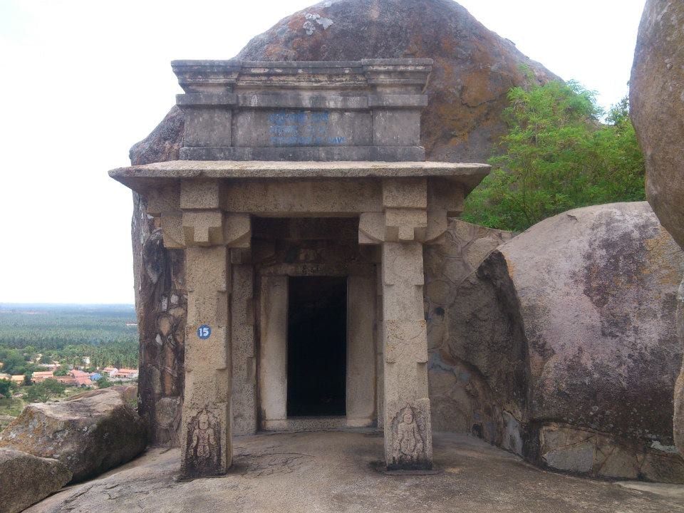 Portrait or photograph of Chandragupta Maurya: The Cave of Bhadrabahu, place Samrat Chandragupta Maurya gave up his life