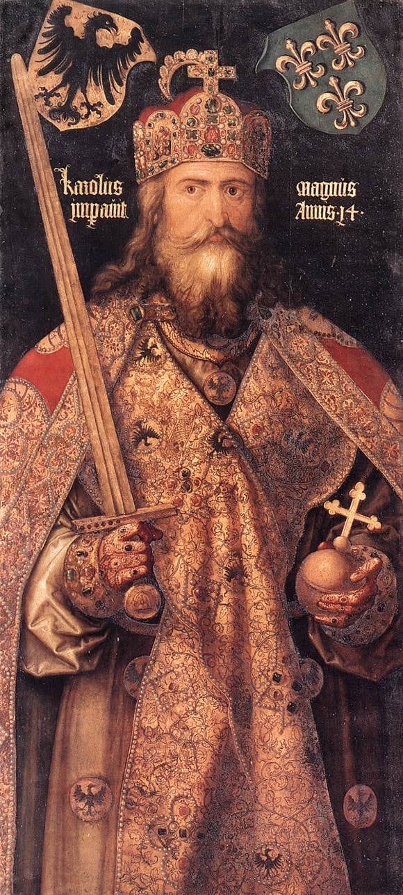 Portrait or photograph of Charlemagne: Albrecht Dürer - Emperor Charlemagne - WGA06998