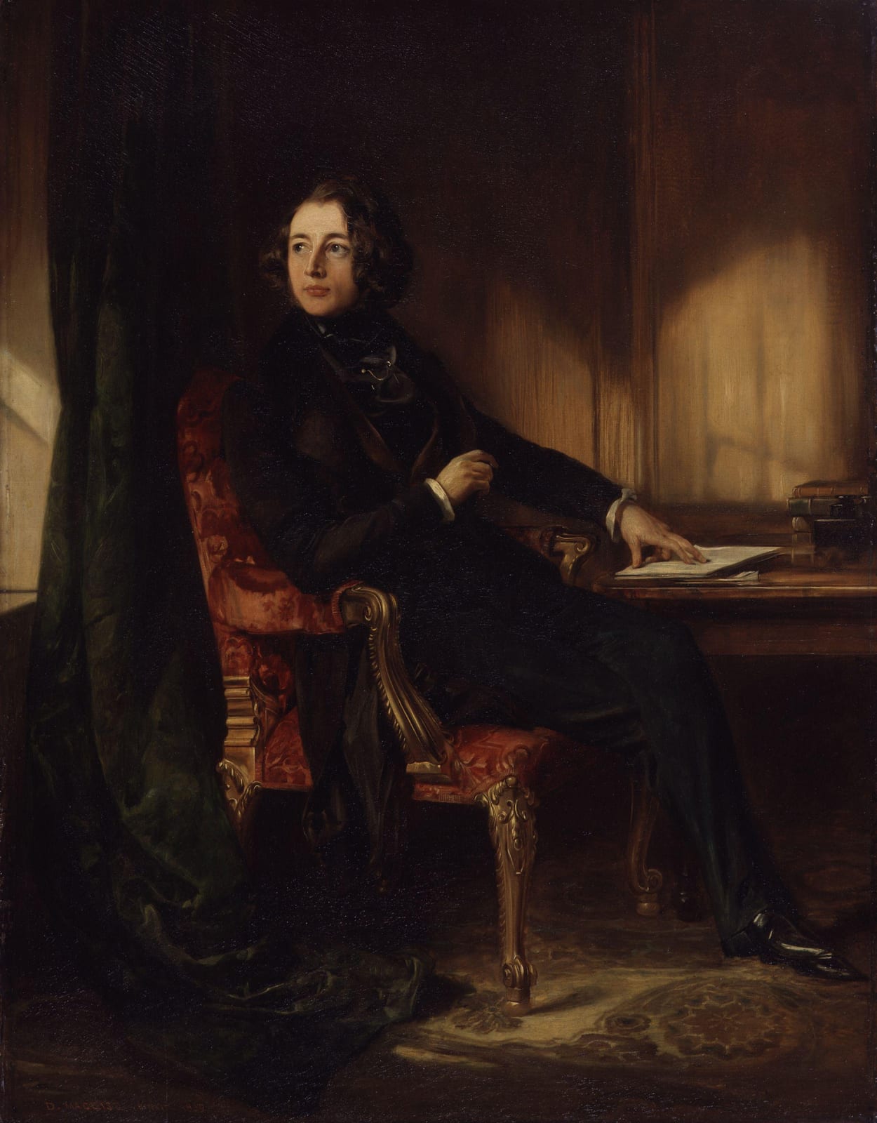 Portrait or photograph of Charles Dickens: Charles Dickens by Daniel Maclise