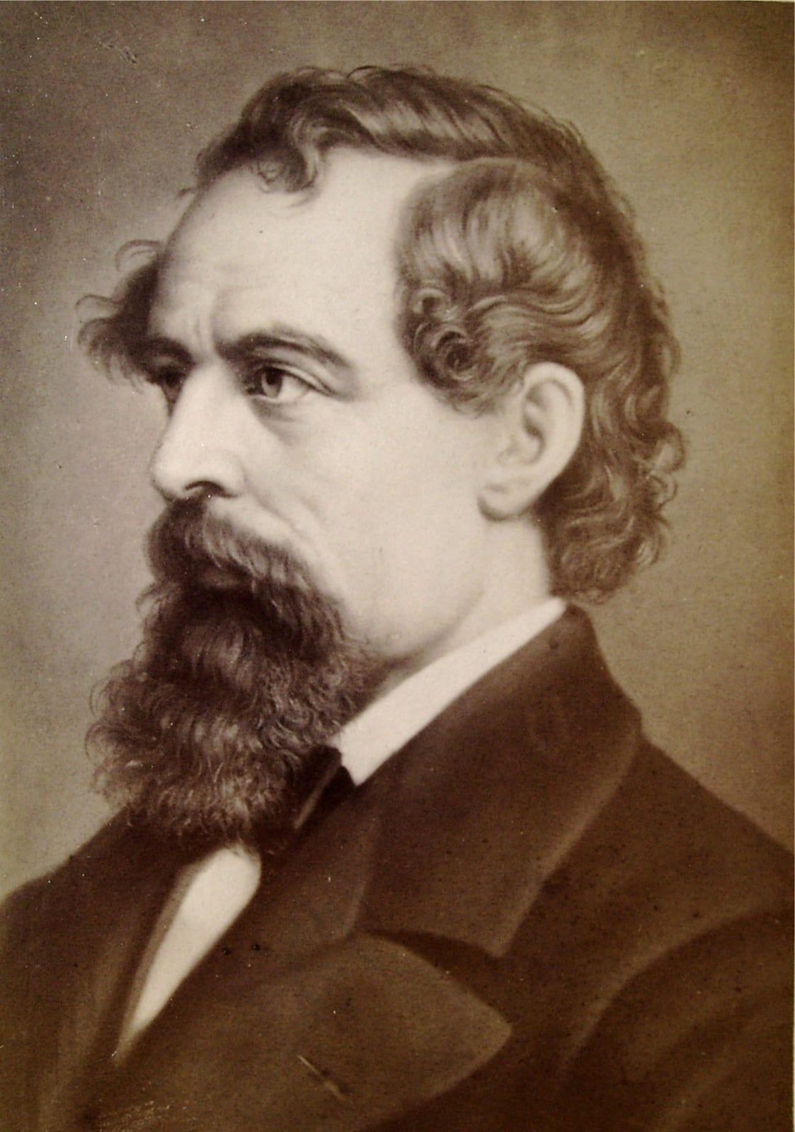 Portrait or photograph of Charles Dickens: Charles John Huffam Dickens 1812-1870 populärer englischer Novelist.