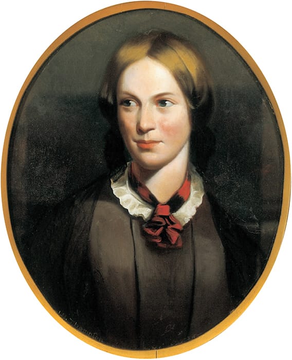 Portrait or photograph of Charlotte Bronte: Portrait of Charlotte Bronte by J. H. Thompson, ca. 1855, oil on canvas, The Brontë Society.
