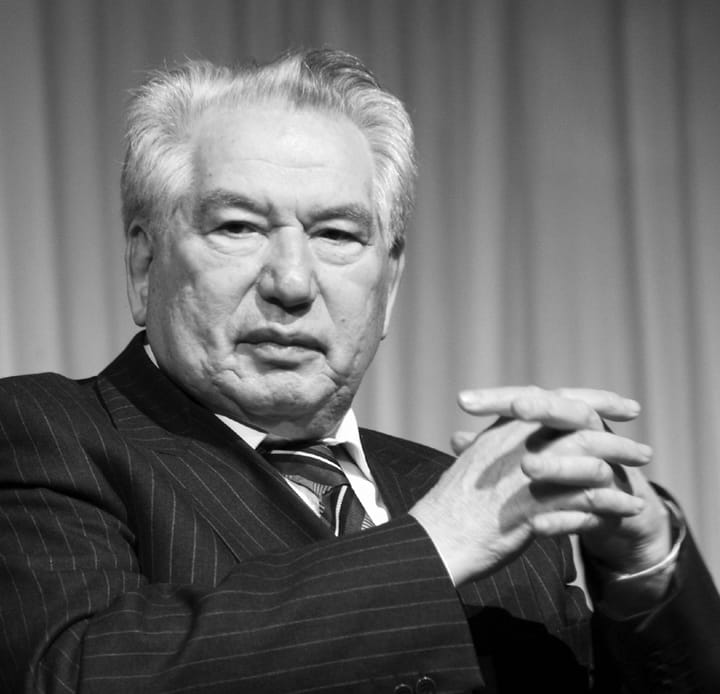 Portrait or photograph of Chinghiz Aitmatov: Chinghiz Aitmatov , a Kyrgyz writer