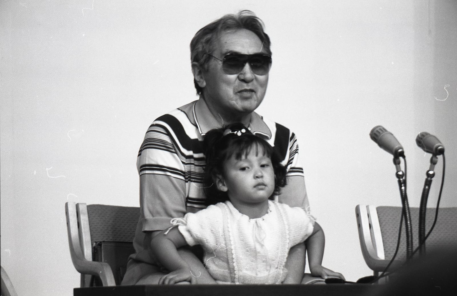 Work or historical image connected to Chinghiz Aitmatov: Chinghiz Aitmatov. Photo was made in Bishkek (then Frunze) in 1987 during Sovet Union art photography s