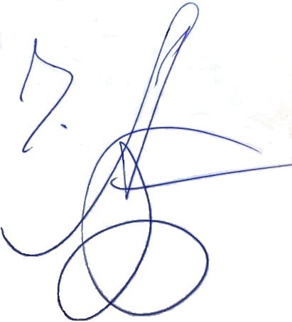 Work or historical image connected to Chinghiz Aitmatov: Chinghiz Aitmatov autograph, signature.
