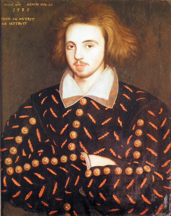 Portrait or photograph of Christopher Marlowe: Christopher Marlowe