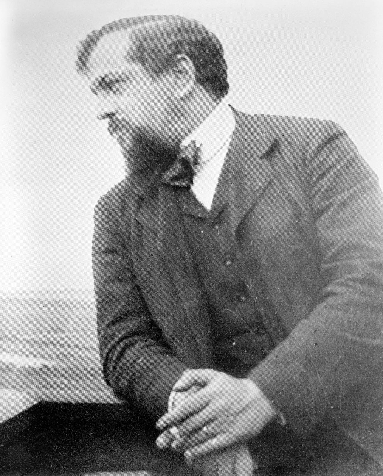 Portrait or photograph of Claude Debussy: Claude Debussy LOC 23688