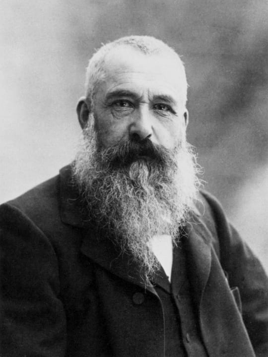 Portrait or photograph of Claude Monet: Portrait photograph of the French impressionist painter Claude Monet by Nadar