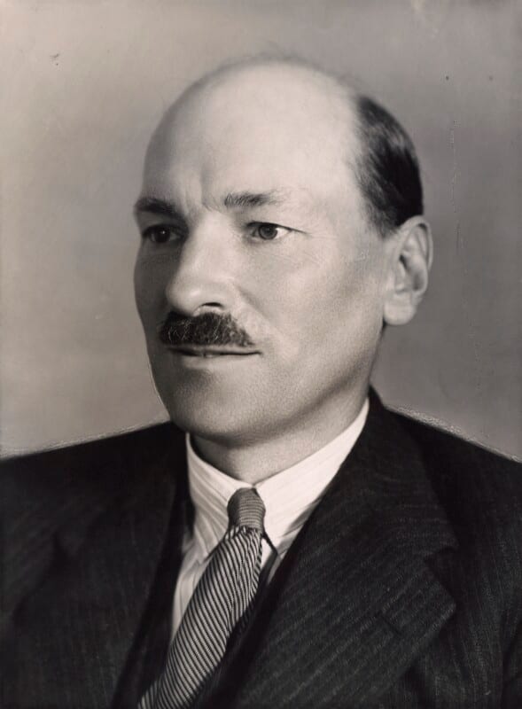 Portrait or photograph of Clement Attlee: Clement Attlee