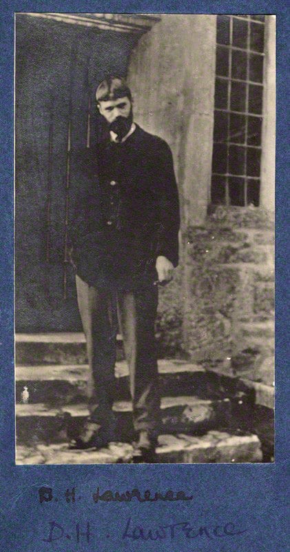 Portrait or photograph of D. H. Lawrence: Photograph of D. H. Lawrence