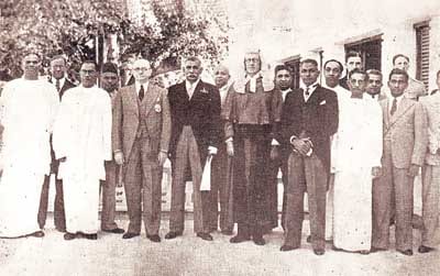 Portrait or photograph of D. S. Senanayake: The First Cabinet of Ministers of Ceylon in 1947, headed by Rt Hon D.S. Senanayake as first Prime Minister of Ceylon