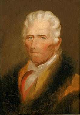 Portrait or photograph of Daniel Boone: Portrait of Daniel Boone .