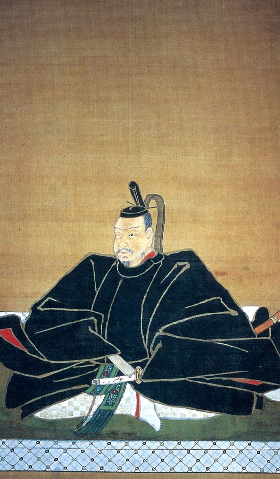 Portrait or photograph of Date Masamune: Portrait of Date Masamune (1567-1636). Made by Tosa Mitsusada (1738 - 1806).