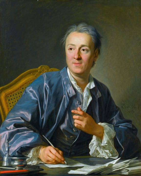 Portrait or photograph of Denis Diderot: Louis-Michel van Loo: Portrait of Denis Diderot (1767). Louvre.