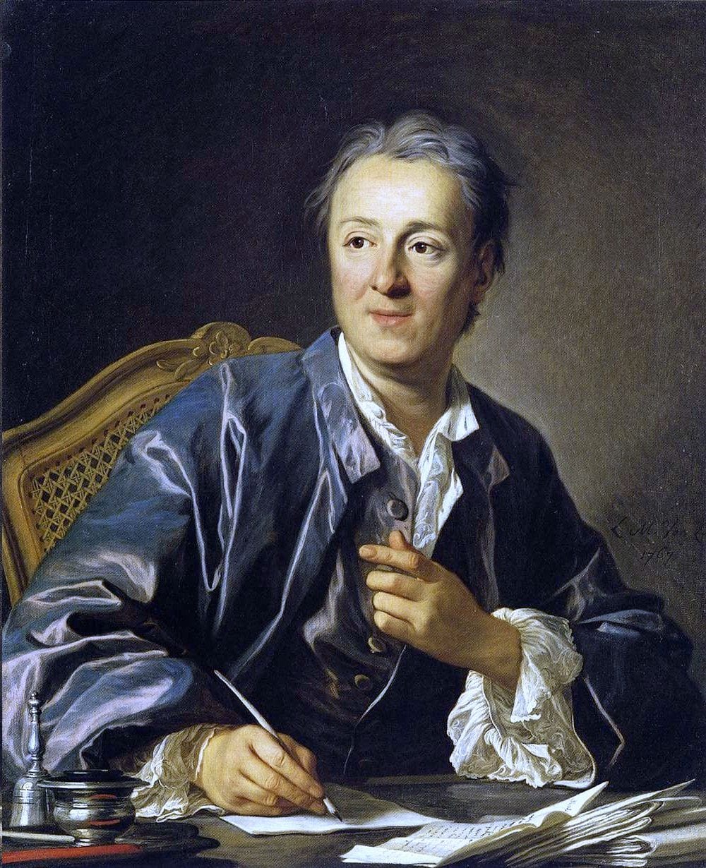 Portrait or photograph of Denis Diderot: Louis-Michel van Loo - Portrait of Denis Diderot - WGA13440