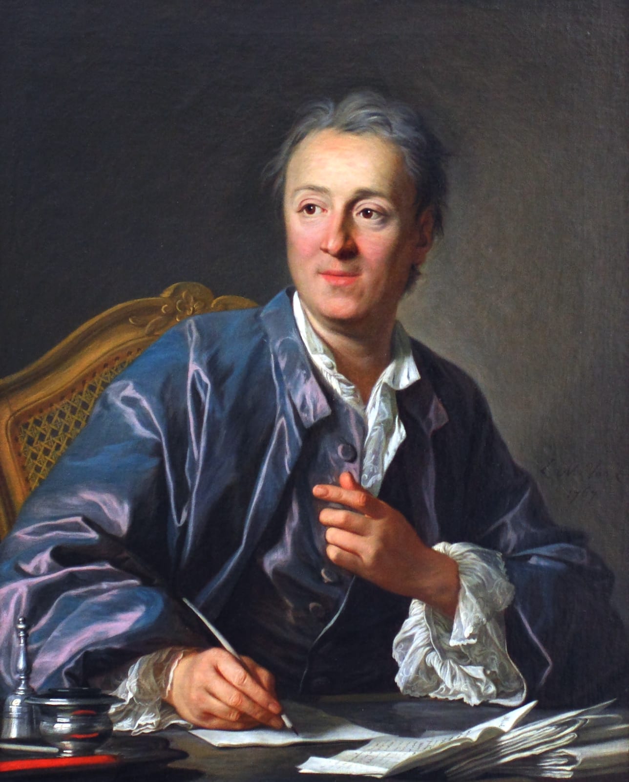 Portrait or photograph of Denis Diderot: Denis Diderot, the editor of the Encyclopédie